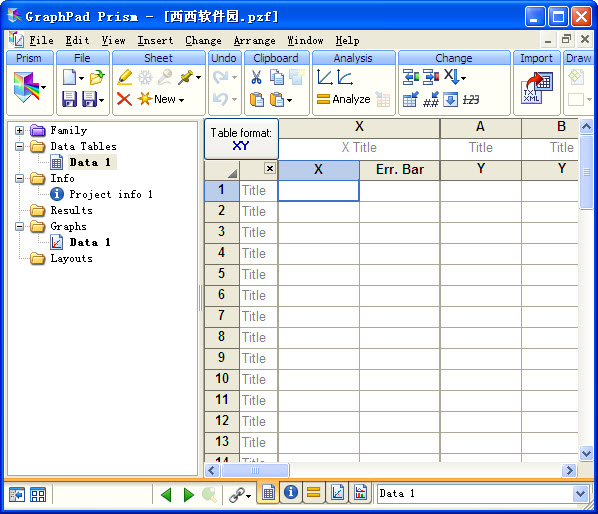 GraphPad Prism(绘制医学图表)下载V5.01 注册版_带 ...